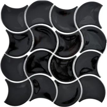 Obklad Keramická mozaika WzorcowniaStudio 27,6 x 27,6 cm černá