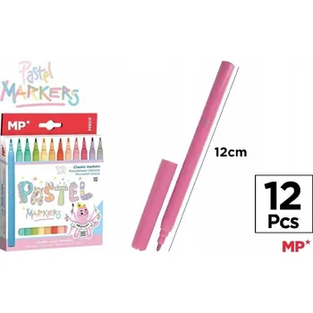 PASTELOVÉ FIXY 12 BAREV, HLAVNÍ PAPÍR MP