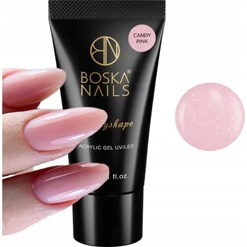 Boska Akrylový Gel Polyshape 30g Candy Pink S Třpytkami