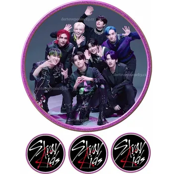 Jedlá dekorace na dort Stray kids č.7 - (jedlý papír nebo fondánový list) - Bez úprav / Jedlý papír / Bez decor gelu