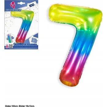 Balónek Ouda Party - Digitální balónek 100 cm v gelové barvě - číslice 7