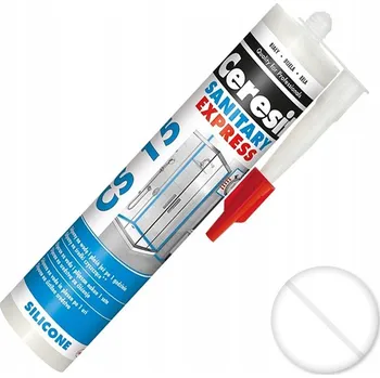 stavební silikon Sanitární silikon Ceresit Express CS15 do koupelny a kuchyně 280 ml, transparentní