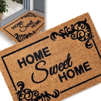 Rohožka VENKOVNÍ VSTUPNÍ ROHOŽKA PŘED DVEŘE 40x60 GUMOVÁ KOKOSOVÁ NA BOTY