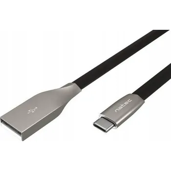 Datový kabel Kabel natec USB - USB typ C 1 m černý