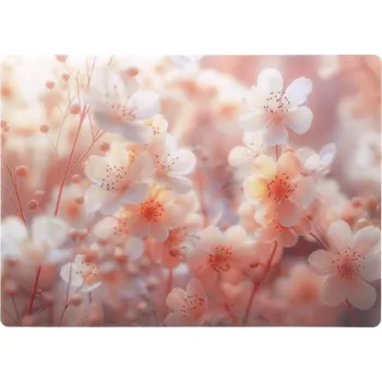 Obraz Podkładka mata na stół dekoracyjna plastová 44,5x32cm květy třešně a jabloně