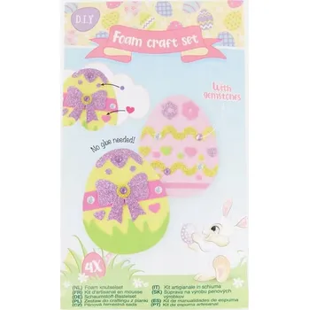 Velikonoční dekorace Velikonoční ozdoba vajíčko - kreativní sada pro děti - dárek k Velikonocům