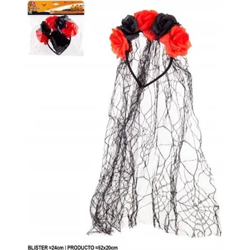 Čelenka Čelenka červené a černé růže