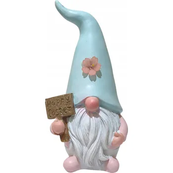 Velikonoční dekorace Velikonoční jarní dekorativní trpaslík skřítek figurka LED 17 cm polystone