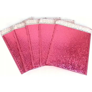 Obálka Metalická ozdobná obálka 180x250mm Růžová D14