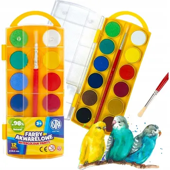 Vodová barva Akvarelové barvy Astra 12 ks x 3 ml