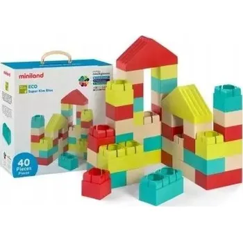 ostatní stavebnice ECO Měkké Stavebnice 40 dílků Miniland