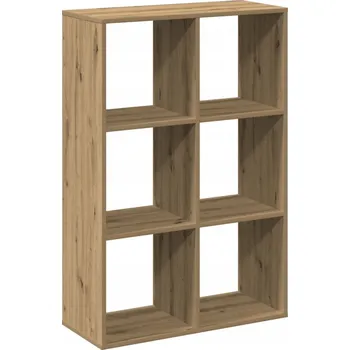 Knihovna Regál dělicí, dub artisan, 69,5x29x103,5 cm