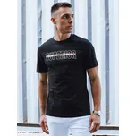 Pánské tričko s potiskem černé FashionStreet RX5387 XL