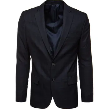 Pánské sako Pánské jednořadové sako v tmavě modré barvě FashionStreet MX0633 183