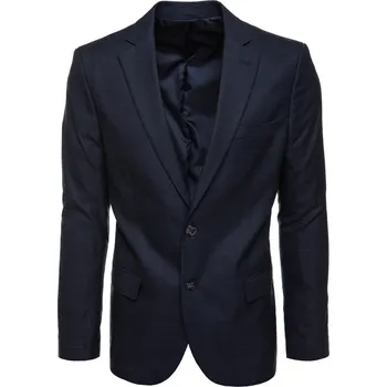 Pánské sako Pánské jednořadové sako v tmavě modré barvě FashionStreet MX0640 186