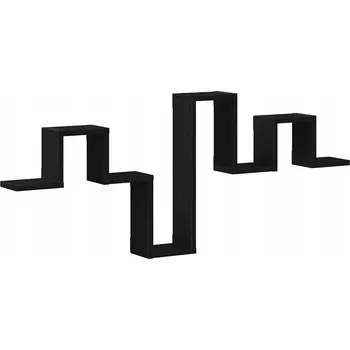 police Nástěnná police Černý dub 104,5x10x43 cm Materiál: dřevotříska