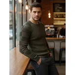 Pánský khaki svetr FashionStreet WX1637 S