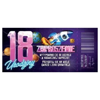 Set školních potřeb Zaproszenie Urodziny 18 (10szt) (pl, 2000, Plastový obal, YEKU)