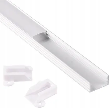 LED páska Profil pro LED pásek, nástěnný, hliníkový, 1m, bílý Polux