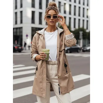 Dámská bunda Dámská přechodná bunda parka MEROY béžová FashionStreet TY4288 S