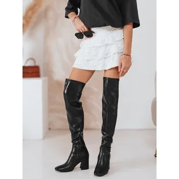 Dámské kozačky Dámské kozačky nad kolena černé FashionStreet ZY1245 39