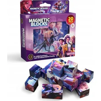 ostatní stavebnice Magnetické Stavebnice K-POP Demon Hunters 20 Dílků 6 Obrázků