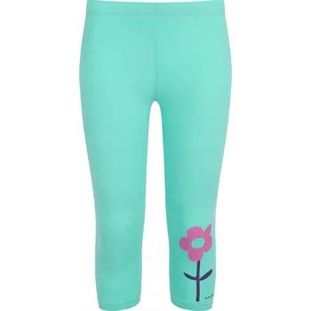 Dívčí legíny Dívčí legíny dětské 3/4 zelené letní 134 Květina Endo