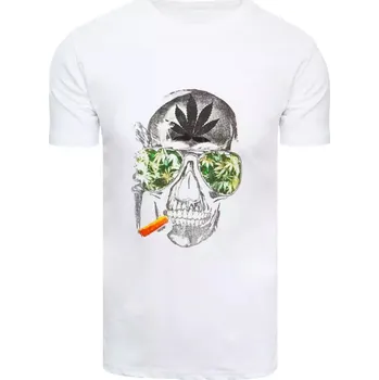 Pánské tričko FashionStreet pánské bílé tričko RX4922 XL