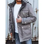 FashionStreet šedá pánská zimní bunda TX4281 3XL