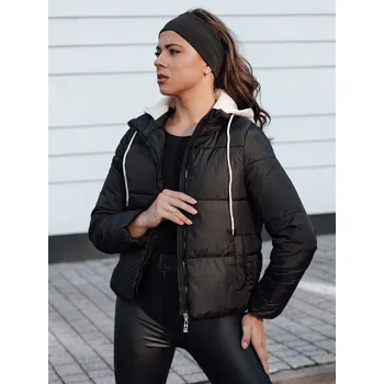 Dámská zimní péřová bunda NORDPUFF s kapucí černá FashionStreet TY4616 S