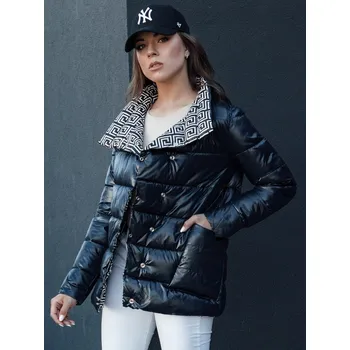 Dámská prošívaná přechodová bunda DELSY navy blue FashionStreet TY4465 XL