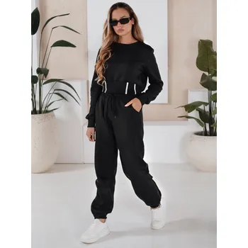 Dámská halenka Dámský černý teplákový komplet FashionStreet AY1159 M