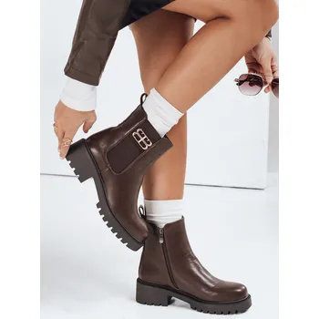 Dámské polobotky FashionStreet hnědé dámské boty ZY1105 36