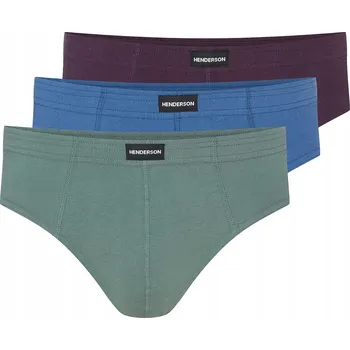 Slipy Pánské slipy Classic 3-pack Henderson | bordó, modrá, zelená XL