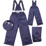 Dětské lyžařské kalhoty 122 s laclem, zateplené FIRI, tmavě modré