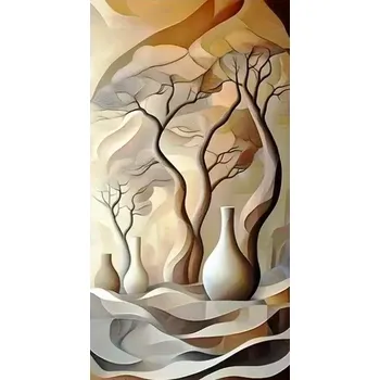 Diamantové malování Diamantové malování - Vázy a keře (85 x 45)