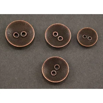 Knoflík Kovový knoflík - staroměděná - průměr 2,3 cm