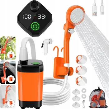 kempingová sprcha TURISTICKÁ SPRCHA KEMPINGOVÁ USB ELEKTRICKÁ PUMPA AKUMULÁTOR PŘENOSNÁ
