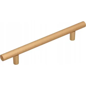 Nábytkové kování Nábytková úchytka Reling kuchyňský RE10 ZLATÁ MATNÁ L- 128 / 188 mm