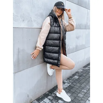 Dámská dlouhá prošívaná zimní vesta NOMADNECTAR černá FashionStreet TY3843 M