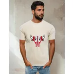 FashionStreet béžové pánské tričko RX4932 M