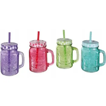 Hrnek Ice Cold Vintage s víčkem a brčkem 400 ml