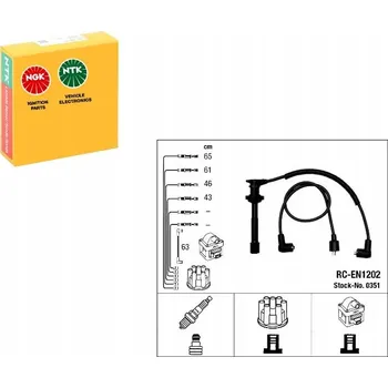 Spojka SADA ZAPALOVACÍCH KABELŮ NISSAN SERENA 1.6 2.0 11.92-09.01 NGK