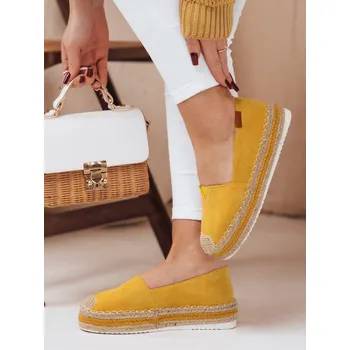Dámské polobotky Dámské žluté espadrilky LANSI FashionStreet ZY0056 36