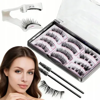 Umělé řasy 3 PÁRY MAGNETICKÝCH UMĚLÝCH ŘAS SADA BEZ LEPIDLA OPAKOVANĚ POUŽITELNÉ