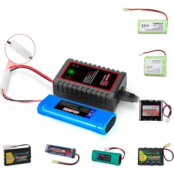 Nabíječka baterií 2-8S 2,4-9,6V Nabíječka pro akumulátory NiMH/NiCD dron, RC auto