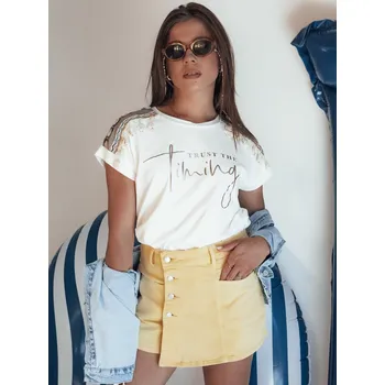 Dámské kalhoty Dámské šortky SUMERLUXE žluté FashionStreet SY0337 XS