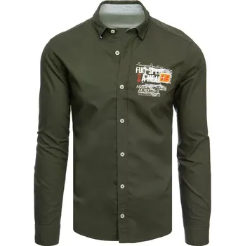 Pánská košile Pánská khaki košile FashionStreet DX2279 L