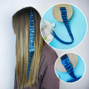 Příčesek Barevný příčesek do vlasů - modrý
