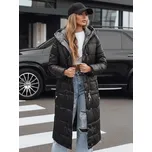 Dámská zimní dlouhá prošívaná bunda s kapucí černá FashionStreet TY5482 M